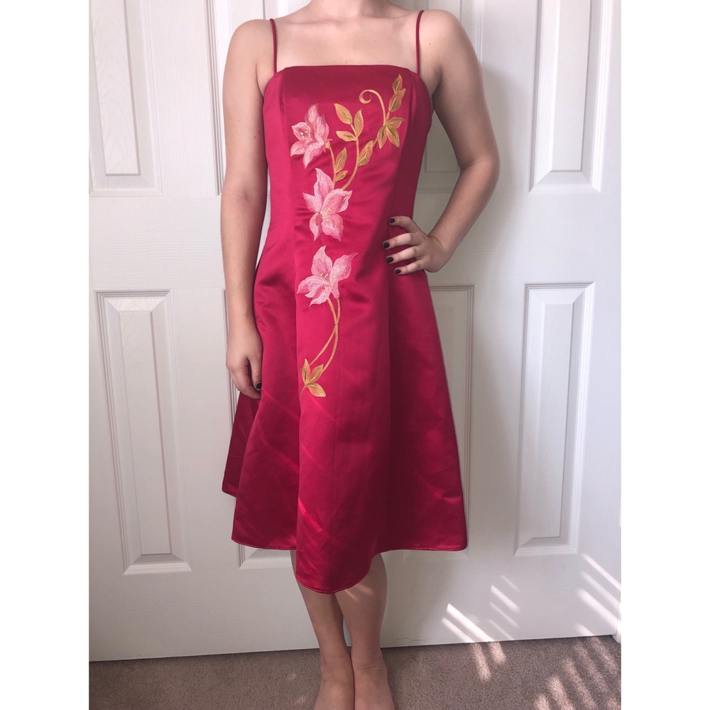 SCOTT MCCLINTOCK Beautiful Pink Dress with Flowers